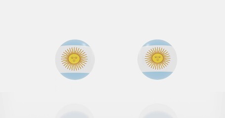 Argentine countries flag icon or symbols