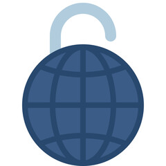 Broken Internet Security Icon
