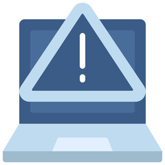 Laptop Warning Icon