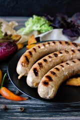 Grilled sausages