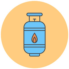 Gas Cylinder Icon Design