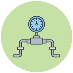 Pressure Gauge Icon Design