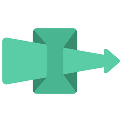 Arrow Middle Fold Icon