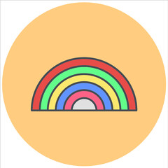 Rainbow Icon Design