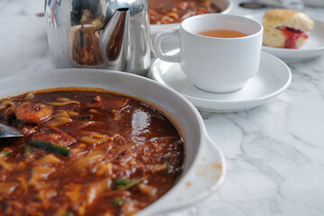 Prawn Char Kuew Tiaw is a one of feveret food in Malaysia