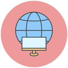 Global Network Icon Design
