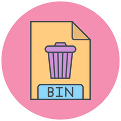 BIN File Format Icon Design