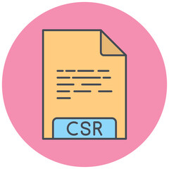 CSR File Format Icon Design