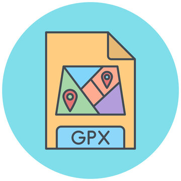 GPX File Format Icon Design