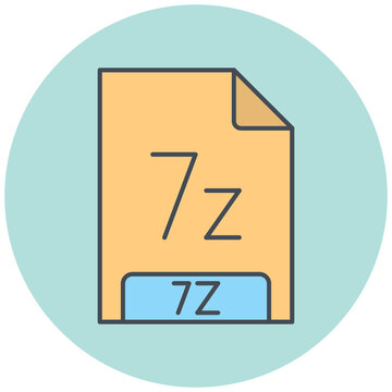 7Z File Format Icon Design