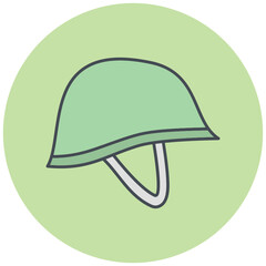 Army Helmet Icon Design