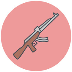 Obraz premium Assault Rifle Icon Design