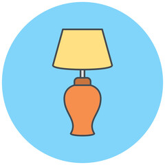 Table Lamp Icon Design