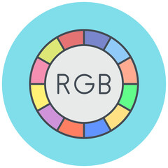 RGB Colors Icon Design