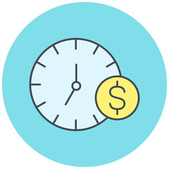 Time Is Money Icon Design