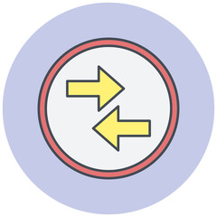 Opposite Arrow Icon Design