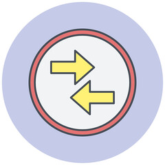 Opposite Arrow Icon Design