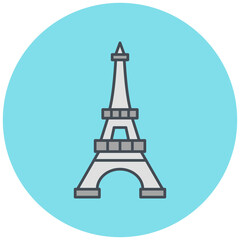 Eiffel Tower Icon Design