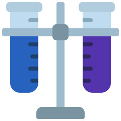 Holding Two Test Tubes Icon