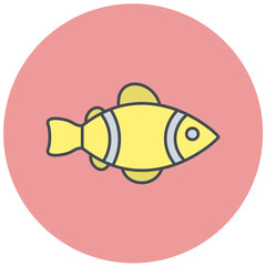 Clown Fish Icon Design