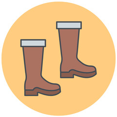 Fishing Boots Icon Design