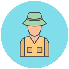 Fisherman Icon Design
