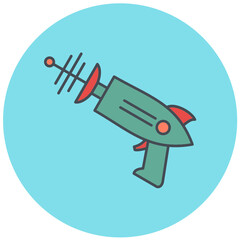 Space Gun Icon Design