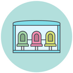 Obraz premium Bench Icon Design