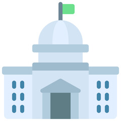 Fototapeta premium Government Building Icon