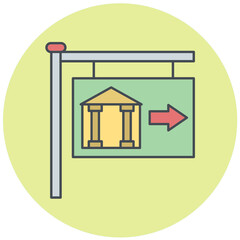 Signboard Icon Design