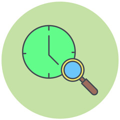 History Clock Icon Design