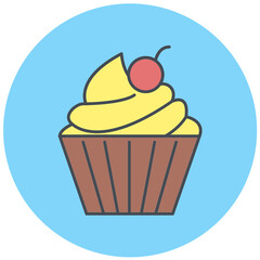 Cup Cake Icon Design