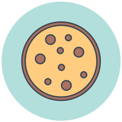 Cream Biscuit Icon Design