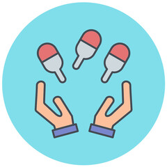 Juggling Icon Design