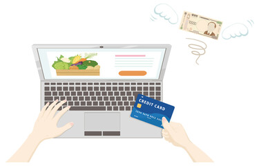 ネットで野菜を買い漁る