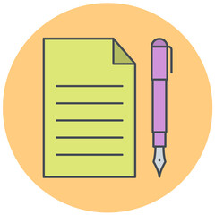 Writing Icon Design