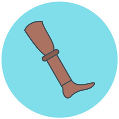Wooden Leg Icon Design