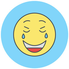 Laugh Emoji Icon Design