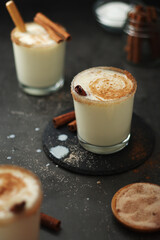 Kogel mogel drink made from eggs with cream