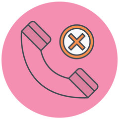 Call Rejected Icon Design