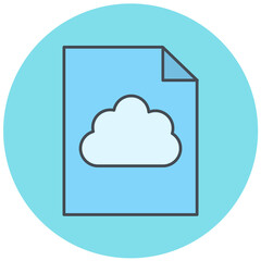 Cloud File Icon Design