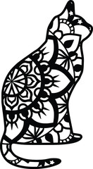 Mandala design. You can change the size and color of the eps file as you like. Will fit well as a design on a shirt or in your shadow box. You can also use laser cutters like Cricut, Glowforge