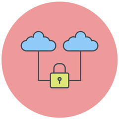 Safe Cloud Icon Design