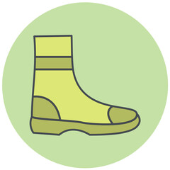Fire Boot Icon Design