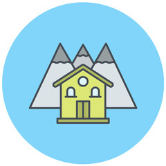 Mountain House Icon Design