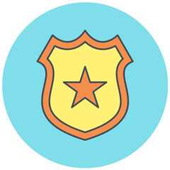 Police Badge Icon Design