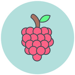 Raspberry Icon Design