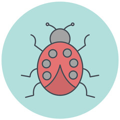 Ladybug Icon Design