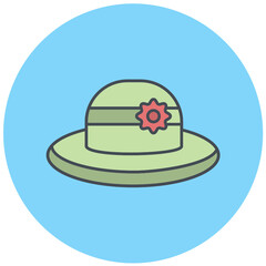 Sun Hat Icon Design
