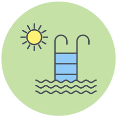 Swimming Pool Icon Design